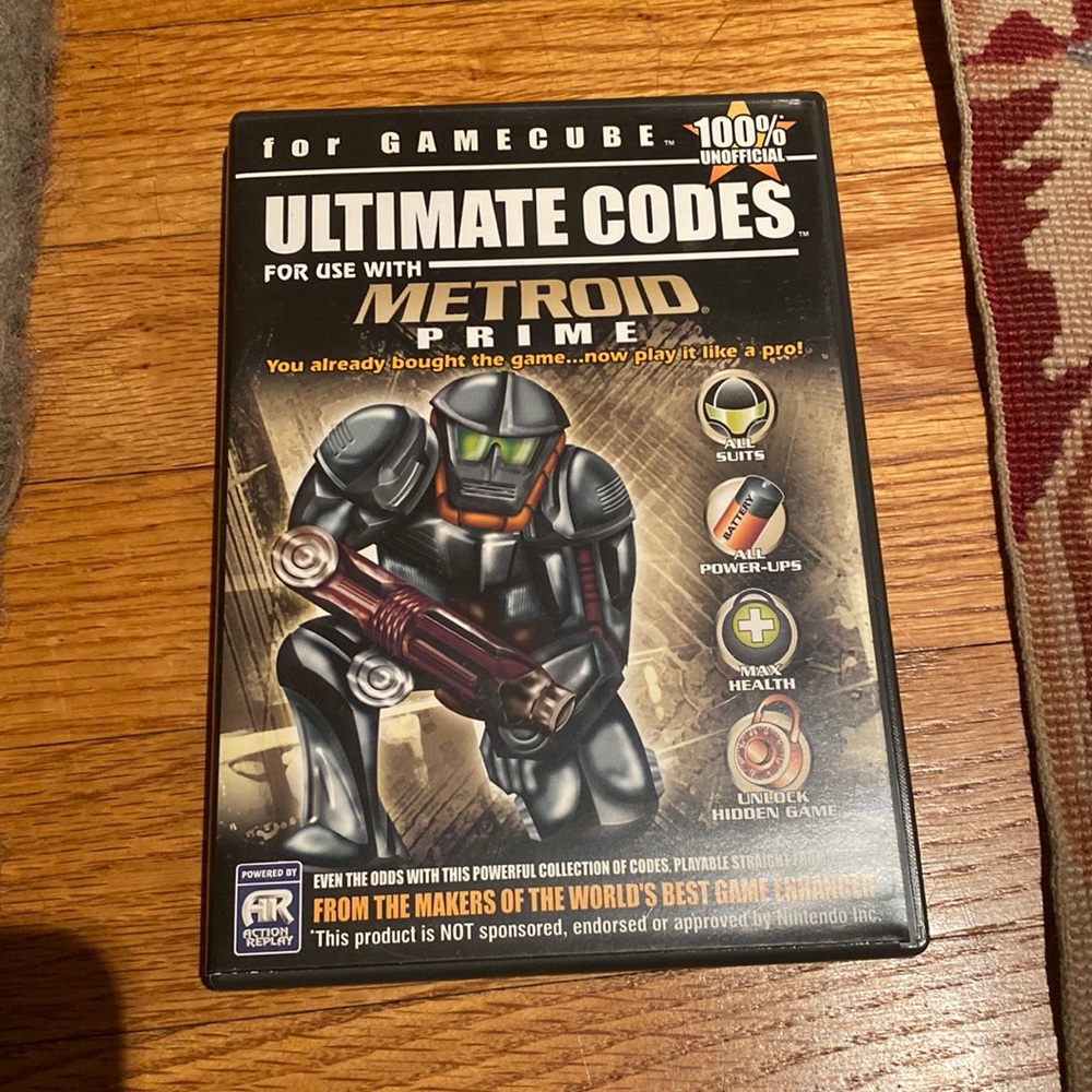 Ultimate Codes for use with Metroid Prime (GameCube)